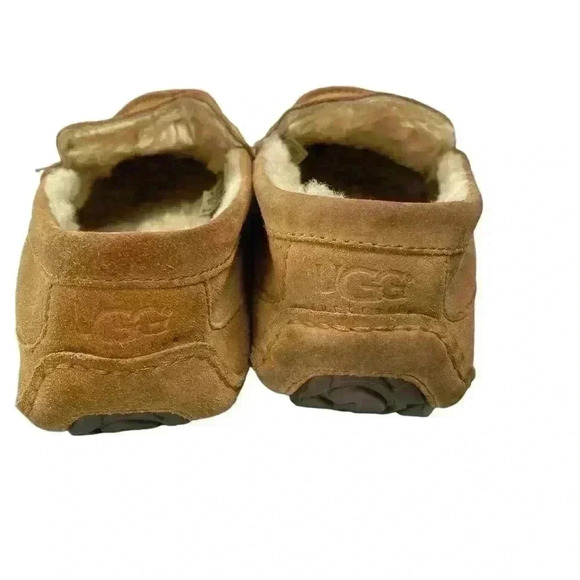 UGG ASCOT chestnut color, suede warm, cozy wool rubber bottom slipper, SIZE 11 - Picture 6 of 9